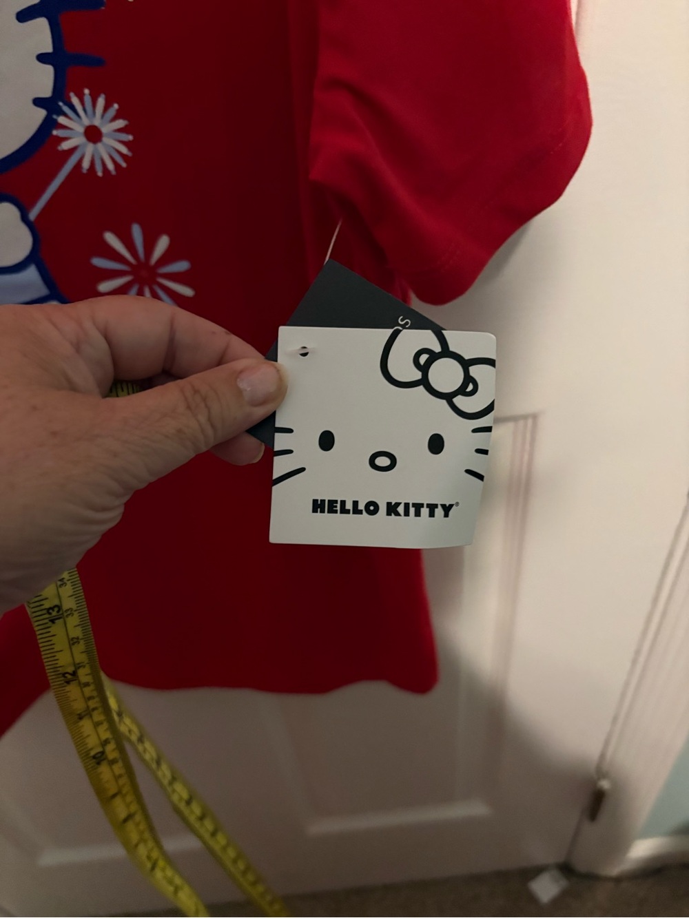 Hello Kitty Red Tee with White & Blue Graphic - Picture 3 of 5